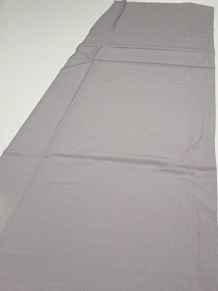 Photo3: 3M04z90  Japanese Kimono Silk  FABRIC Garden Gray 69.3x15.0 (3)