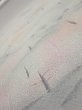 Photo5: 3M05z90  Japanese Kimono Silk  FABRIC Garden Gray 69.3x15.0 (5)