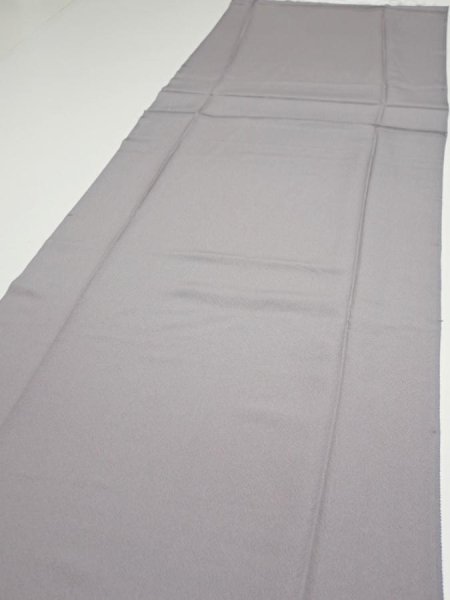 Photo3: 3M06z90  Japanese Kimono Silk  FABRIC Garden Gray 70.1x15.0 (3)