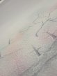 Photo5: 3M06z90  Japanese Kimono Silk  FABRIC Garden Gray 70.1x15.0 (5)