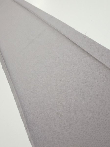 Photo1: 3M07z40  Japanese Kimono Silk  FABRIC  Gray 63.8x7.7 (1)