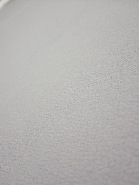 Photo5: 3M07z40  Japanese Kimono Silk  FABRIC  Gray 63.8x7.7 (5)