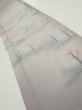 Photo1: 3M08z40  Japanese Kimono Silk  FABRIC Garden Gray 63.0x7.7 (1)