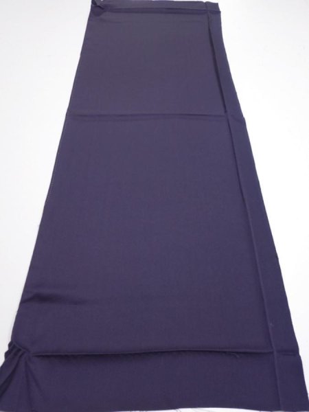 Photo5: 3M01z60  Japanese Kimono Silk  FABRIC  Dark purple 40.9x14.6 (5)