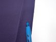 Photo6: 3M01z60  Japanese Kimono Silk  FABRIC  Dark purple 40.9x14.6 (6)