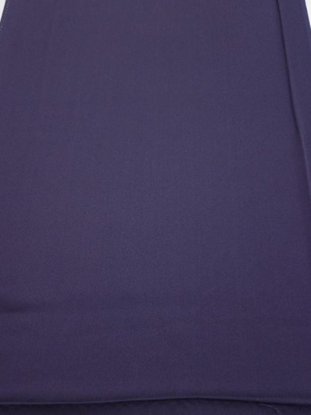 Photo2: 3M02z60  Japanese Kimono Silk  FABRIC  Dark purple 40.9x14.6 (2)