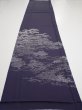 Photo5: 3M03z90  Japanese Kimono Silk  FABRIC Kinkakuji Dark purple 72.0x14.6 (5)