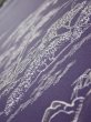Photo4: 3M04z90  Japanese Kimono Silk  FABRIC Garden Dark purple 70.1x14.6 (4)