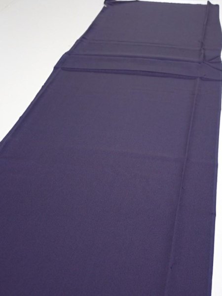 Photo3: 3M05z90  Japanese Kimono Silk  FABRIC  Dark purple 69.3x14.6 (3)