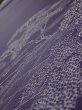 Photo4: 3M05z90  Japanese Kimono Silk  FABRIC  Dark purple 69.3x14.6 (4)