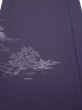 Photo1: 3M06z100  Japanese Kimono Silk  FABRIC  Dark purple 75.6x14.8 (1)