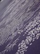 Photo5: 3M07z40  Japanese Kimono Silk  FABRIC  Dark purple 59.8x7.5 (5)