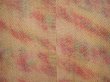 Photo4: 6716T01z460 Vintage Japanese Kimono Silk SHIBORI HAORI  Light orange (4)