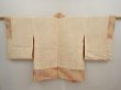 Photo6: 6716T01z460 Vintage Japanese Kimono Silk SHIBORI HAORI  Light orange (6)