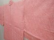 Photo2: 6716T03z450 Vintage Japanese Kimono Silk SHIBORI HAORI Plain Pink (2)