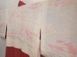 Photo7: 6716T05z430 Vintage Japanese Kimono Silk SHIBORI HAORI Plain Dark red (7)