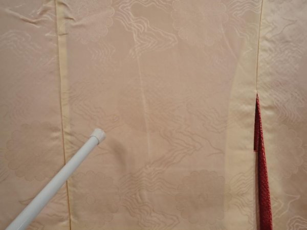 Photo8: 6716T07z460 Vintage Japanese Kimono Silk SHIBORI HAORI Flower Red-Pink (8)