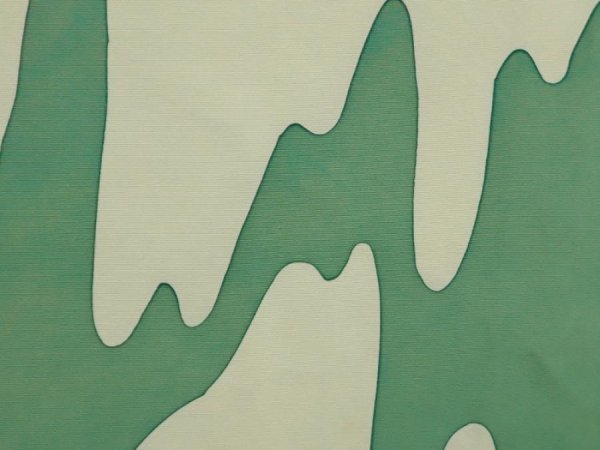 Photo4: 6716T10z530 Vintage Japanese Kimono Silk HAORI  Light green (4)