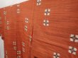 Photo2: 6716T11z690 Vintage Japanese Kimono Silk MEISEN KOMON  Orange-Brown (2)