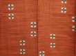 Photo5: 6716T11z690 Vintage Japanese Kimono Silk MEISEN KOMON  Orange-Brown (5)