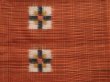 Photo6: 6716T11z690 Vintage Japanese Kimono Silk MEISEN KOMON  Orange-Brown (6)