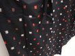 Photo3: 6716T12z660 Vintage Japanese Kimono Silk MEISEN KOMON  Black (3)