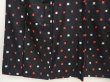Photo4: 6716T12z660 Vintage Japanese Kimono Silk MEISEN KOMON  Black (4)