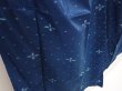 Photo3: 6716T13z420 Vintage Japanese Kimono Silk MEISEN KOMON Flower Dark cyan blue (3)