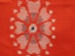 Photo6: 6716T14z570 Vintage Japanese Kimono Silk MEISEN KOMON Flower Tomato red (6)