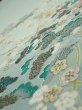 Photo2: 2J06z100  Japanese Kimono Silk  FABRIC Scenery Light blue-green 68.5x15.0 (2)