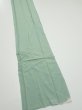 Photo2: 2J07z60  Japanese Kimono Silk  FABRIC Scenery Light blue-green 87.4x7.1 (2)