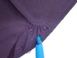 Photo6: 2J01z50  Japanese Kimono Silk  FABRIC Scenery Dark purple 40.9x14.8 (6)