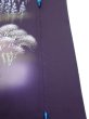 Photo6: 2J06z80  Japanese Kimono Silk  FABRIC Scenery Dark purple 68.9x14.8 (6)