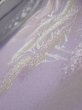 Photo4: 2J07z40  Japanese Kimono Silk  FABRIC Scenery Dark purple 65.4x7.3 (4)