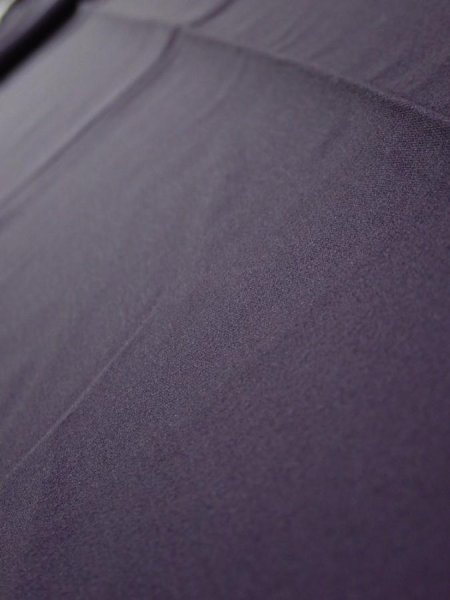 Photo4: 2J09z50  Japanese Kimono Silk  FABRIC  Dark purple 81.9x7.3 (4)