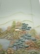 Photo1: 2J04z90  Japanese Kimono Silk  FABRIC Scenery Light green-gray 69.3x14.8 (1)