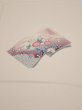 Photo1: 2J01z60  Japanese Kimono Silk  FABRIC  Light peach 47.2x14.4 (1)