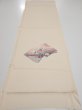 Photo4: 2J01z60  Japanese Kimono Silk  FABRIC  Light peach 47.2x14.4 (4)