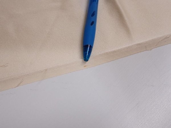 Photo5: 2J01z60  Japanese Kimono Silk  FABRIC  Light peach 47.2x14.4 (5)