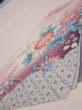 Photo6: 2J01z60  Japanese Kimono Silk  FABRIC  Light peach 47.2x14.4 (6)