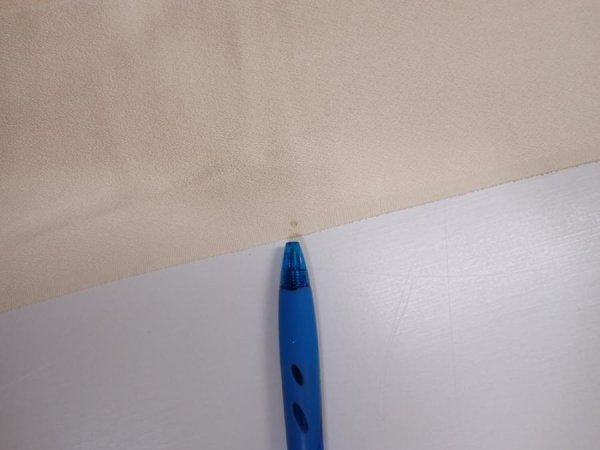 Photo6: 2J05z90  Japanese Kimono Silk  FABRIC  Light peach 69.7x14.4 (6)