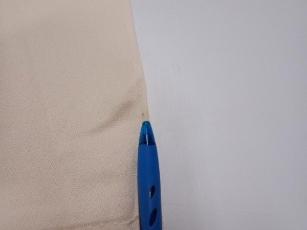 Photo7: 2J05z90  Japanese Kimono Silk  FABRIC  Light peach 69.7x14.4 (7)