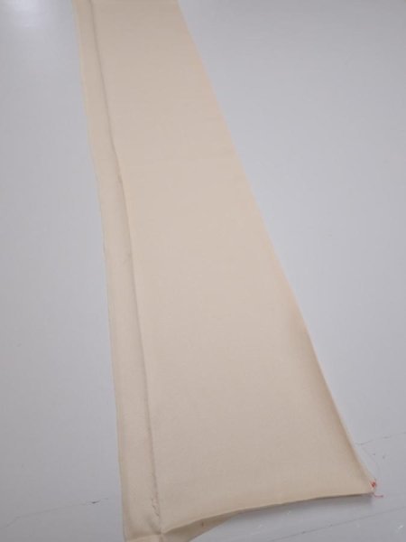 Photo2: 2J06z50  Japanese Kimono Silk  FABRIC  Light peach 63.8x7.5 (2)
