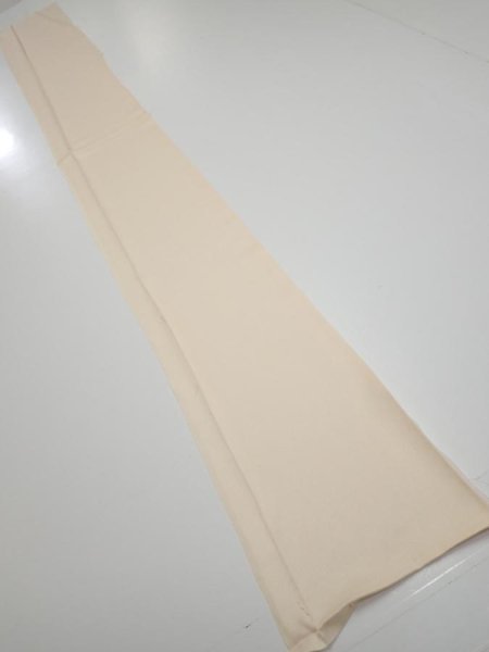 Photo4: 2J06z50  Japanese Kimono Silk  FABRIC  Light peach 63.8x7.5 (4)