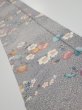 Photo1: 1W07z40  Japanese Kimono Silk  FABRIC Sakura Light gray 60.6x7.5 (1)