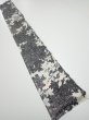 Photo5: 1W07z40  Japanese Kimono Silk  FABRIC Flower Black 57.5x7.3 (5)