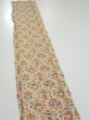 Photo3: 1W07z40  Japanese Kimono Silk  FABRIC Flowers  53.5x7.7 (3)