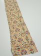 Photo2: 1W09z50  Japanese Kimono Silk  FABRIC Flowers  74.0x6.7 (2)