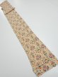 Photo5: 1W09z50  Japanese Kimono Silk  FABRIC Flowers  74.0x6.7 (5)
