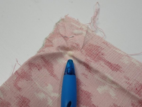 Photo7: 1W02z60  Japanese Kimono Silk TSUMUGI FABRIC Sakura Pink 40.6x15.2 (7)